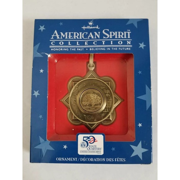 Hallmark Ornament 1999 AMERICAN SPIRIT COLLECTION Connecticut State Quarter - Picture 1 of 4